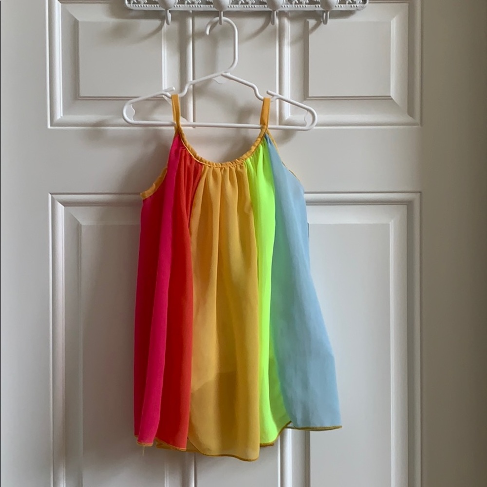 Girls Rainbow Sun Dress 3T
